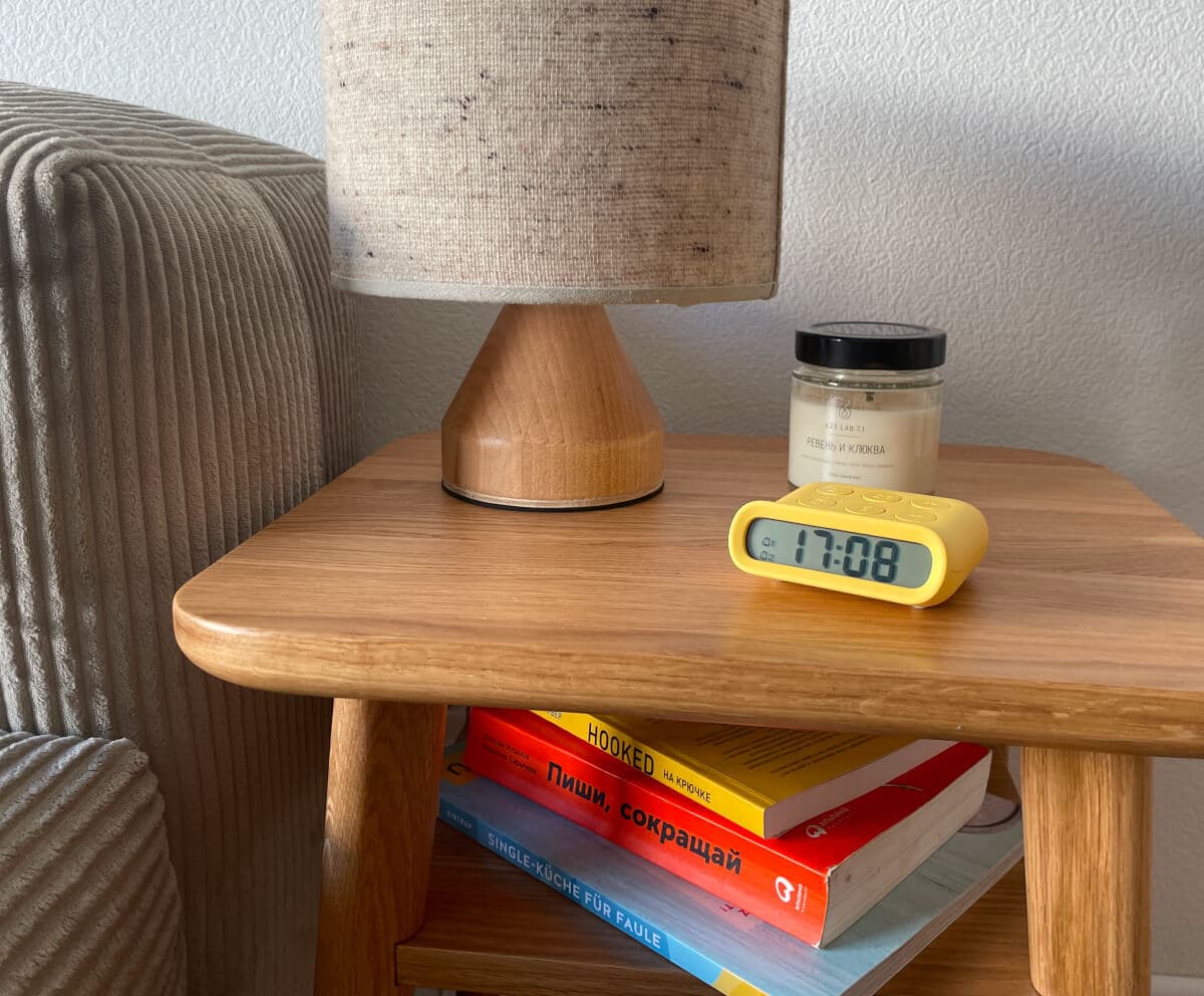 Настольные часы-будильник MUID, желтые