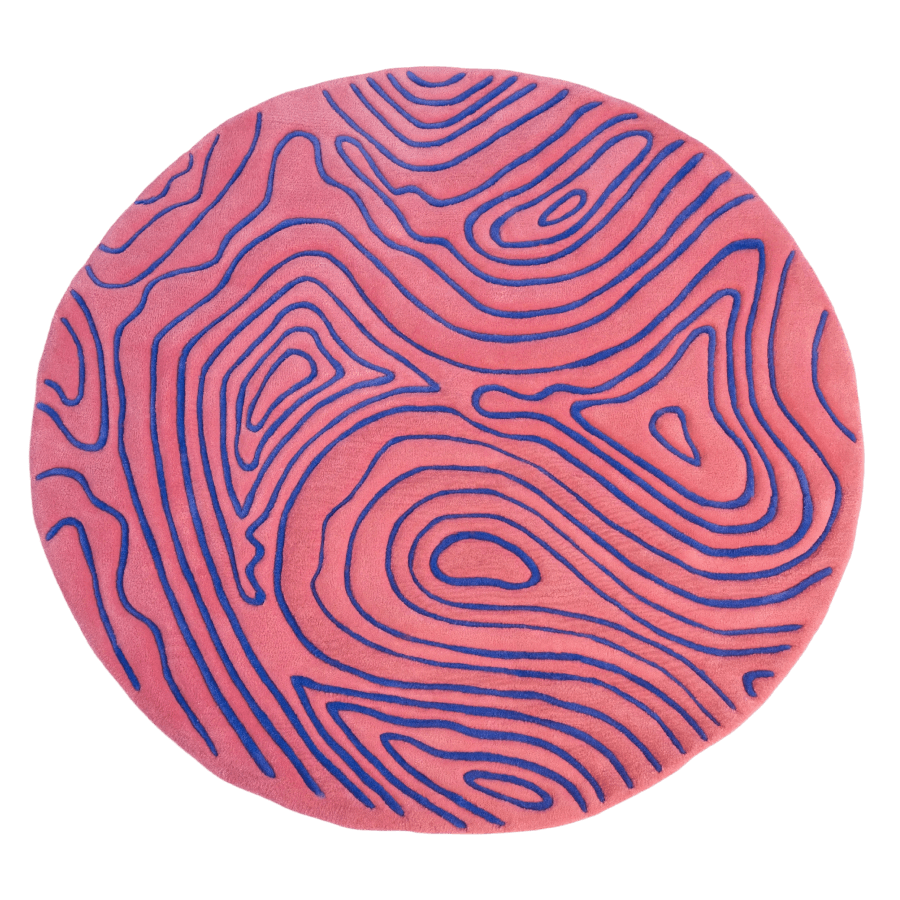 Коврик Pink and blue, 143х130 см