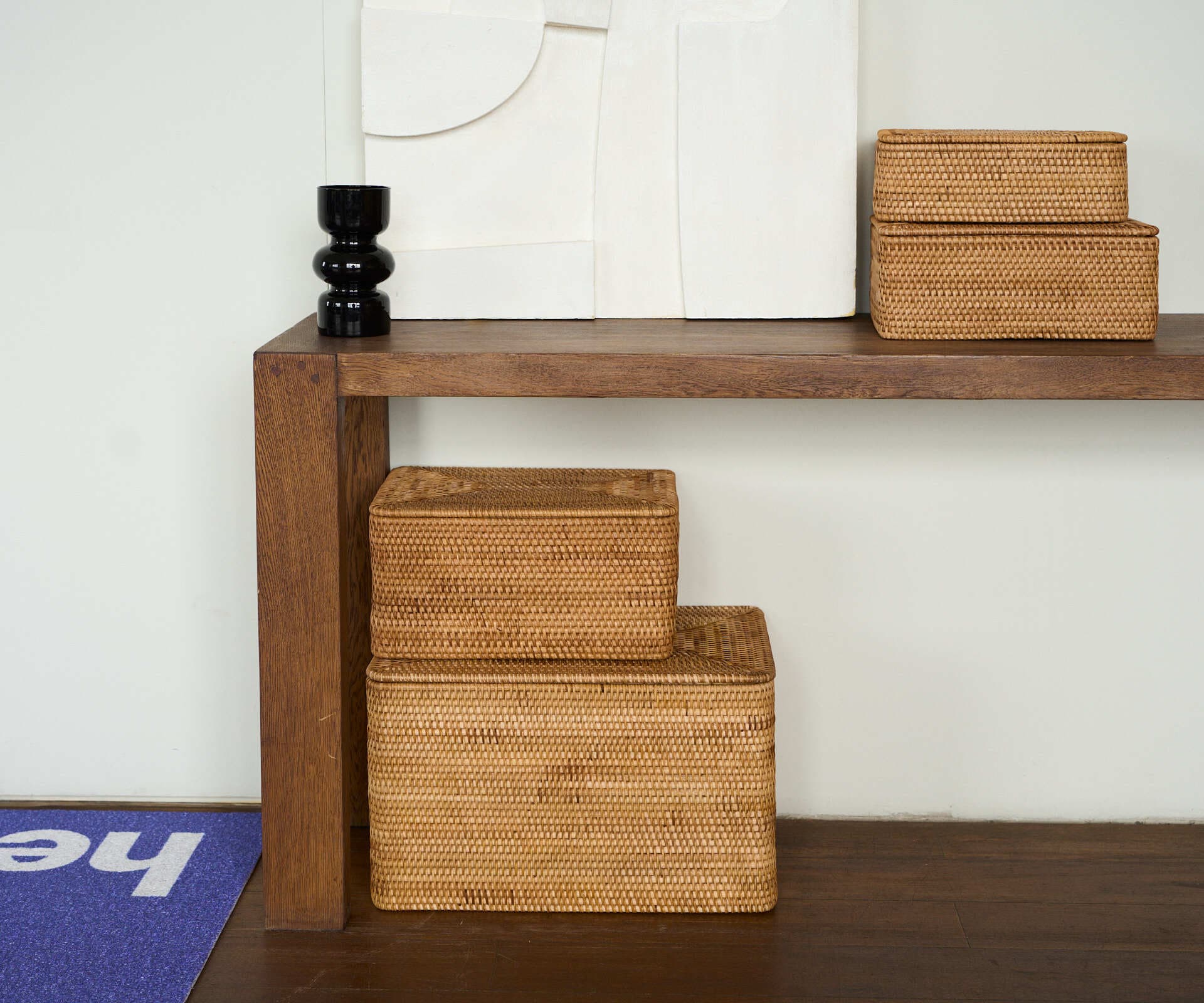 Короб из ротанга, S: 30х20х11 см