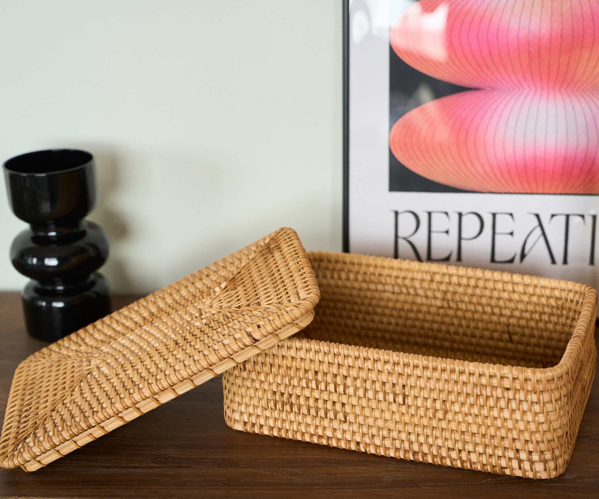 Короб из ротанга, S: 30х20х11 см