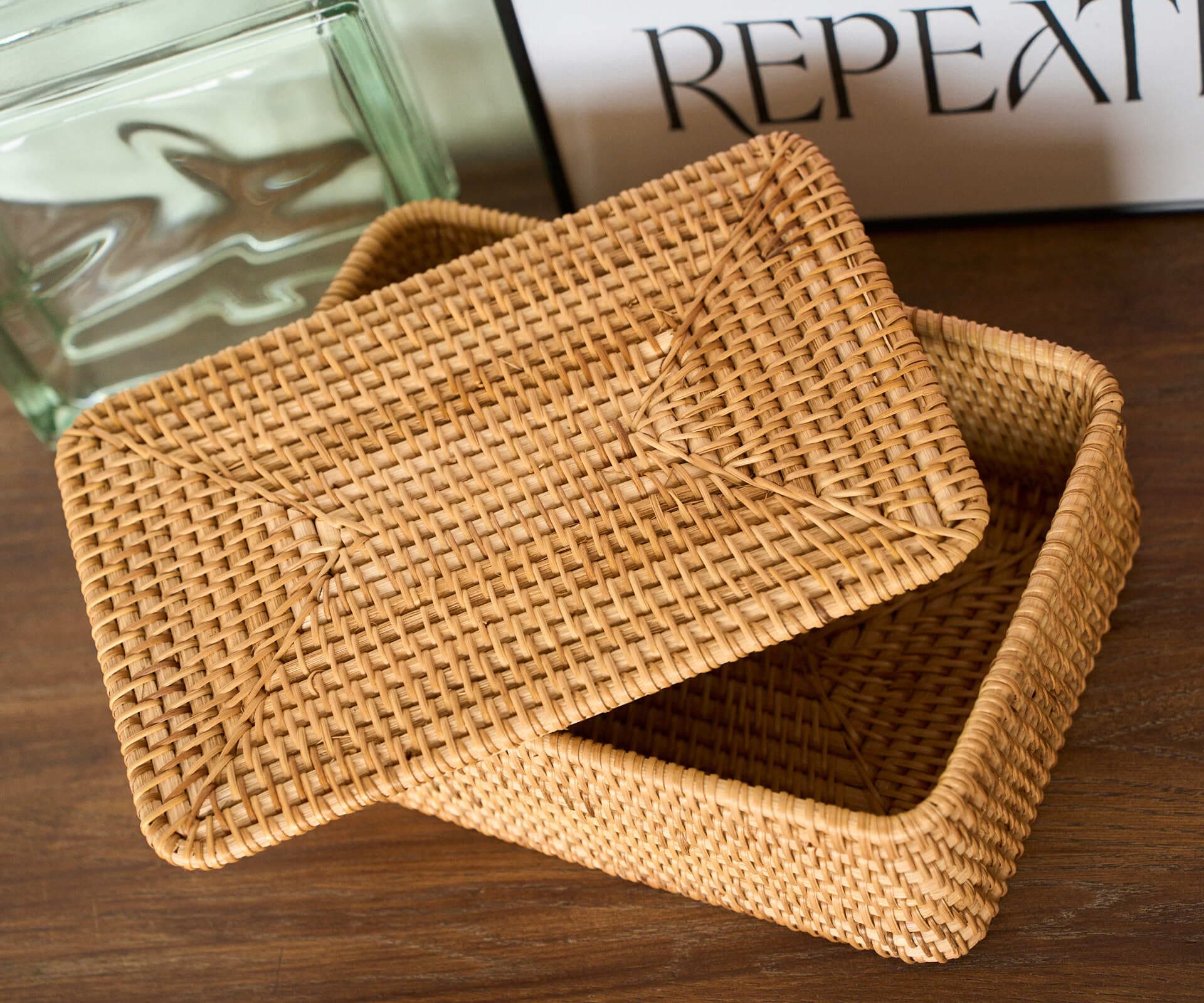 Короб из ротанга, S: 30х20х11 см