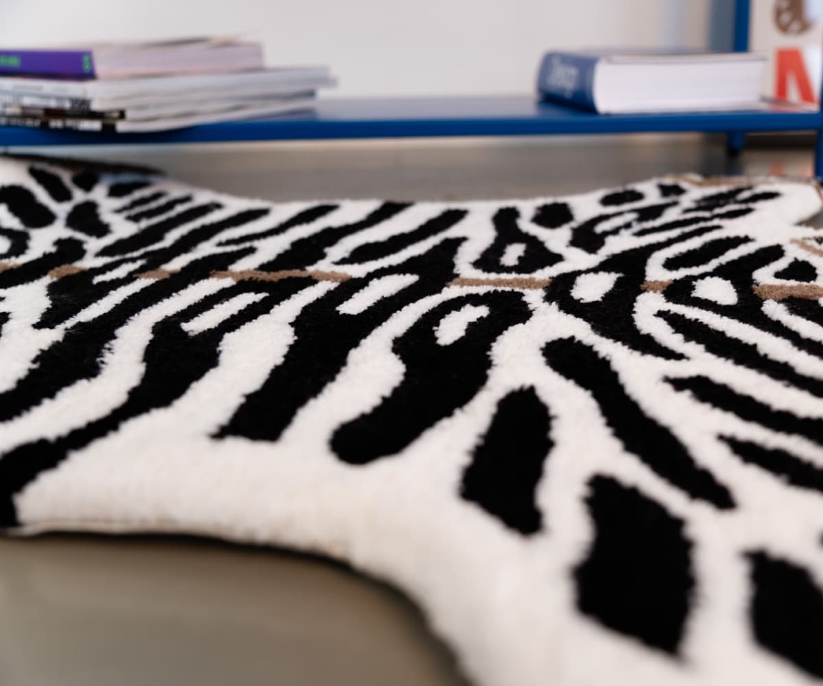 Коврик Тигр белый, 100х70 см