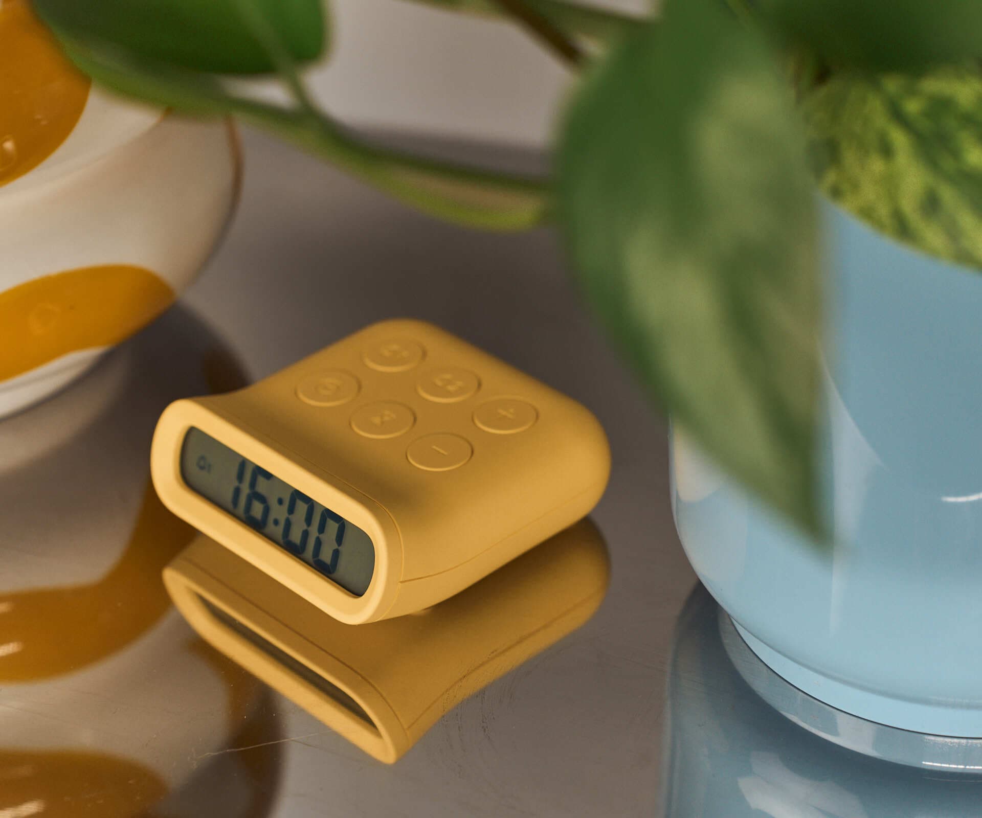 Настольные часы-будильник MUID, желтые