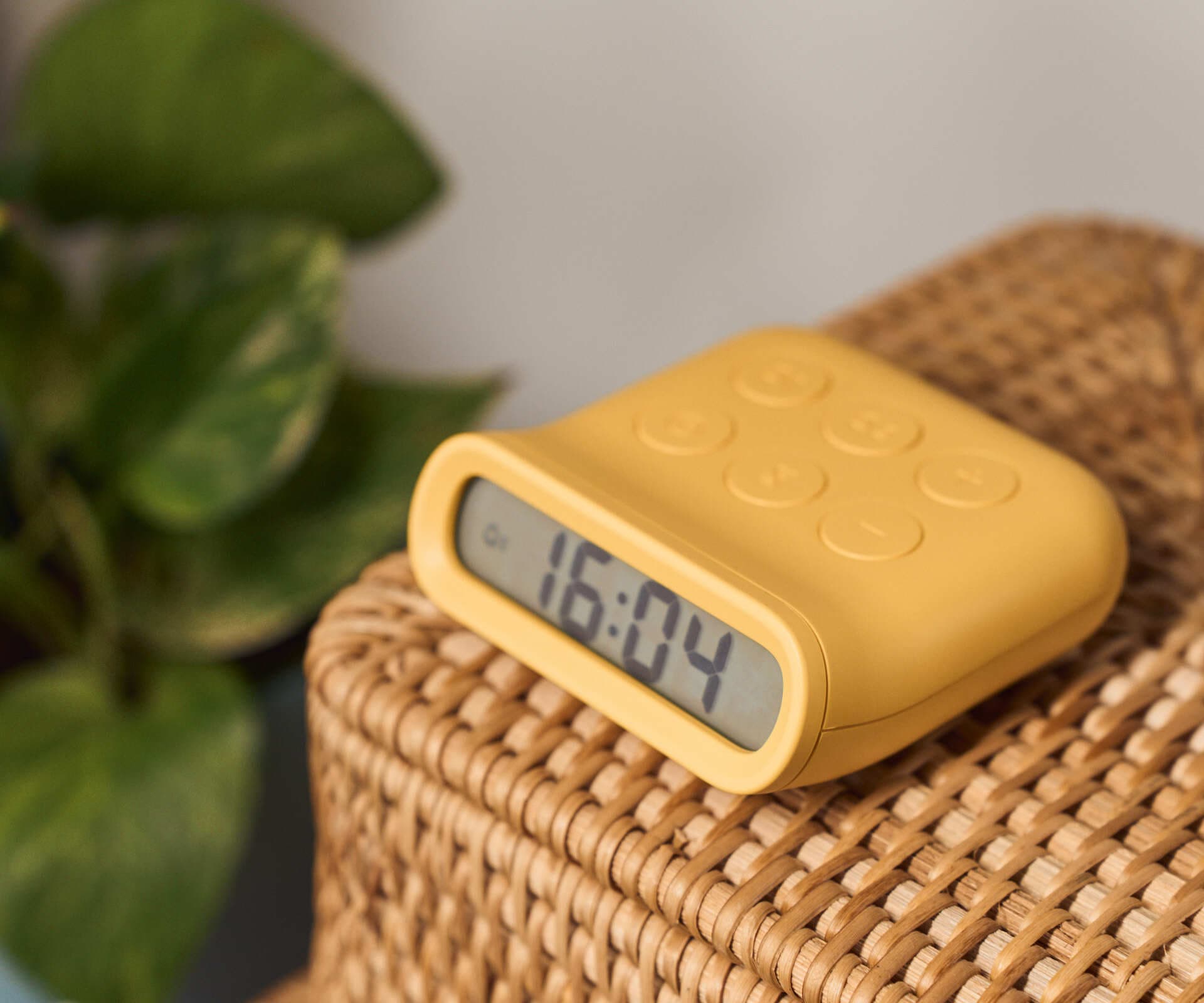 Настольные часы-будильник MUID, желтые