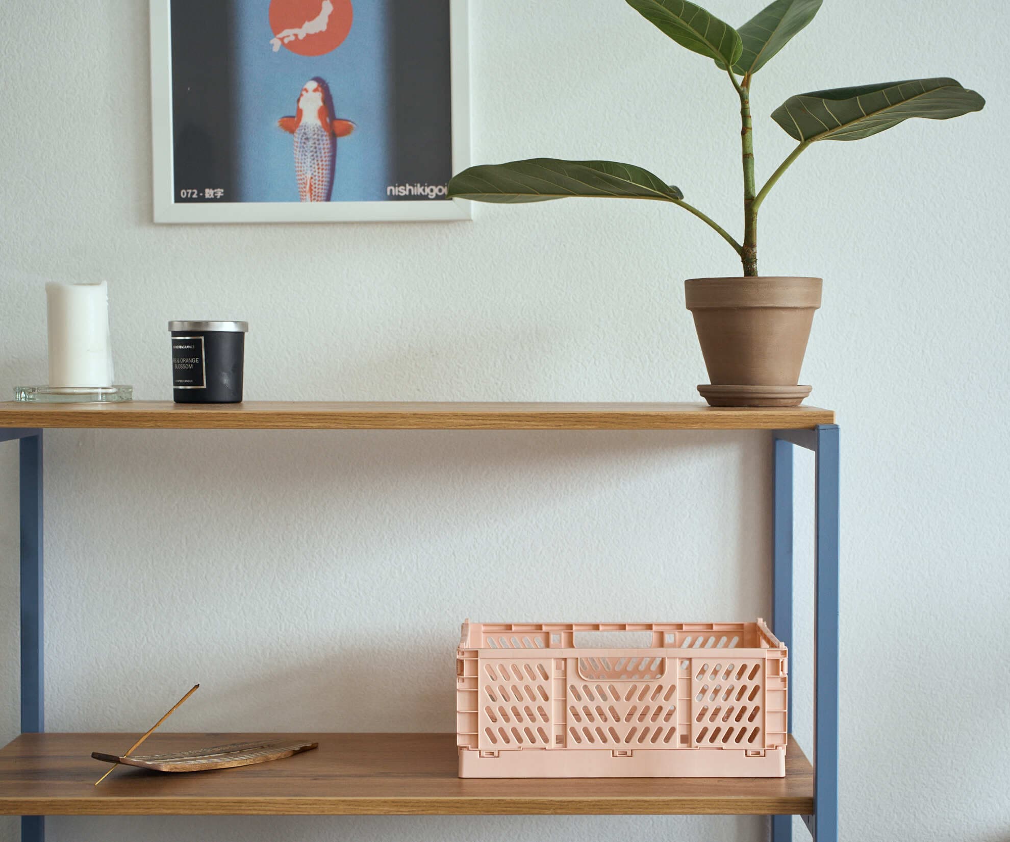 Ящик складной, розовый