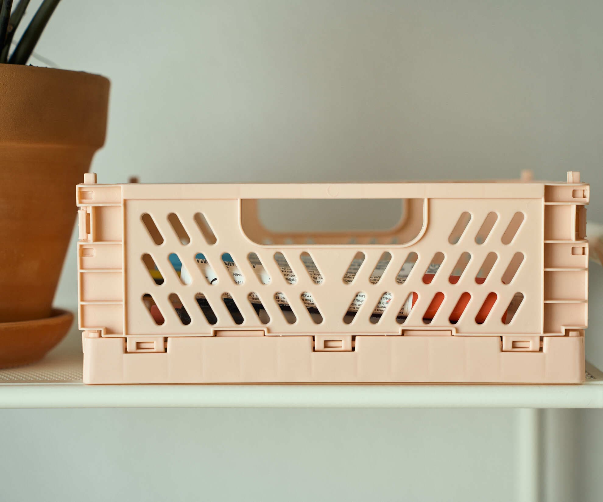 Ящик складной, розовый