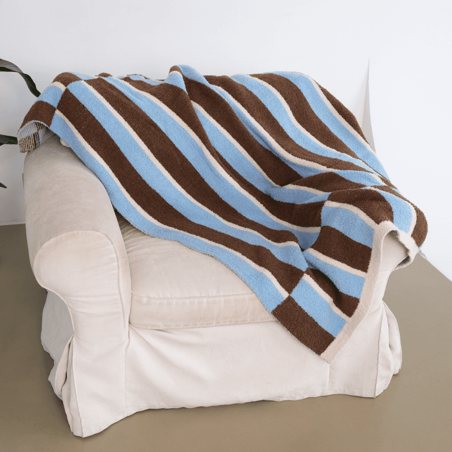 Плед в полоску, 170х120см