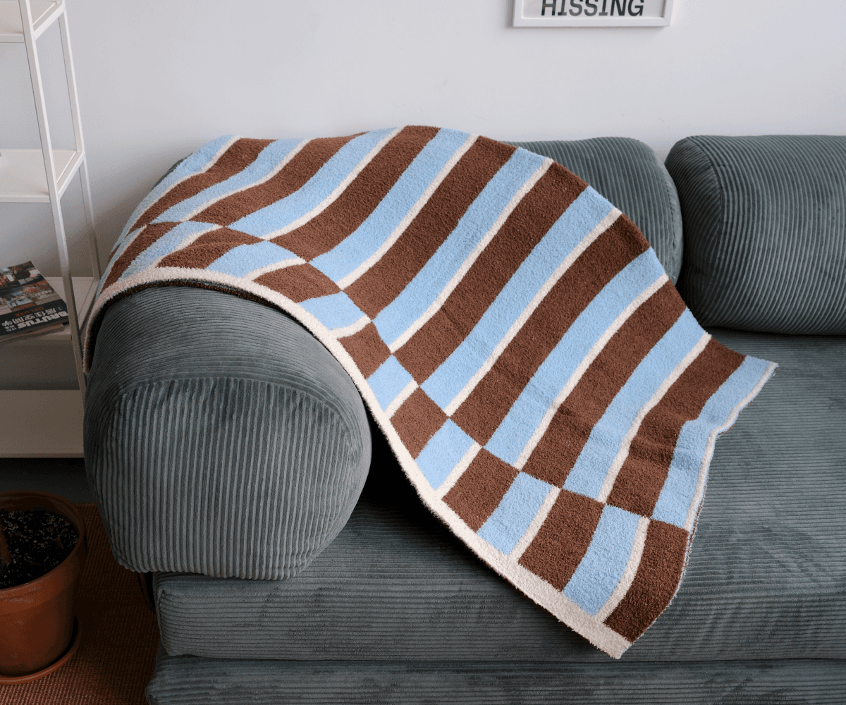 Плед в полоску, 170х120см