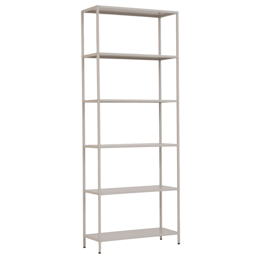 Стеллаж металлический 155х60х25, серый