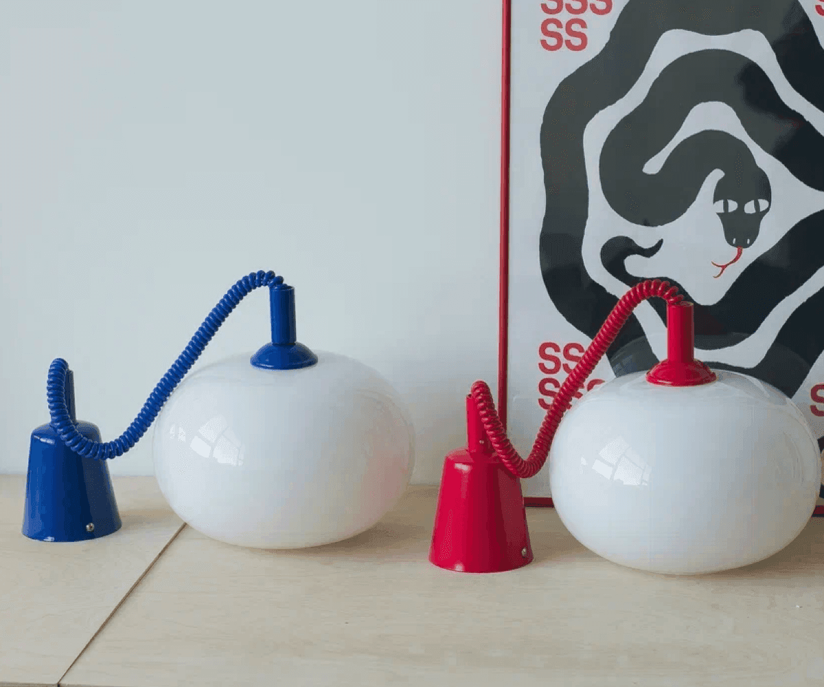 Люстра Wire, красная