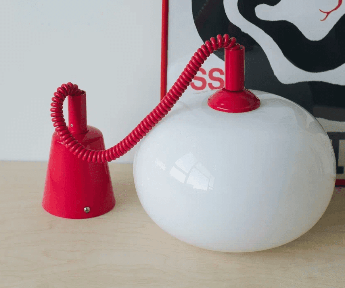 Люстра Wire, красная