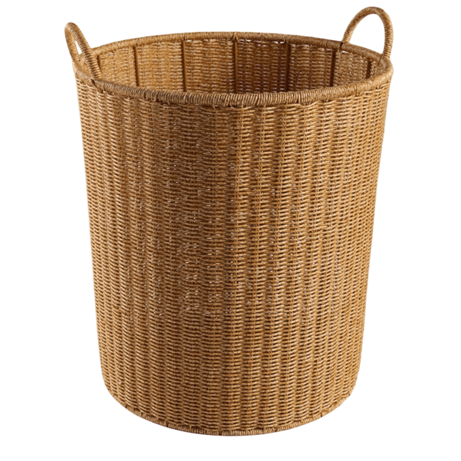 Плетенная корзина, круглая