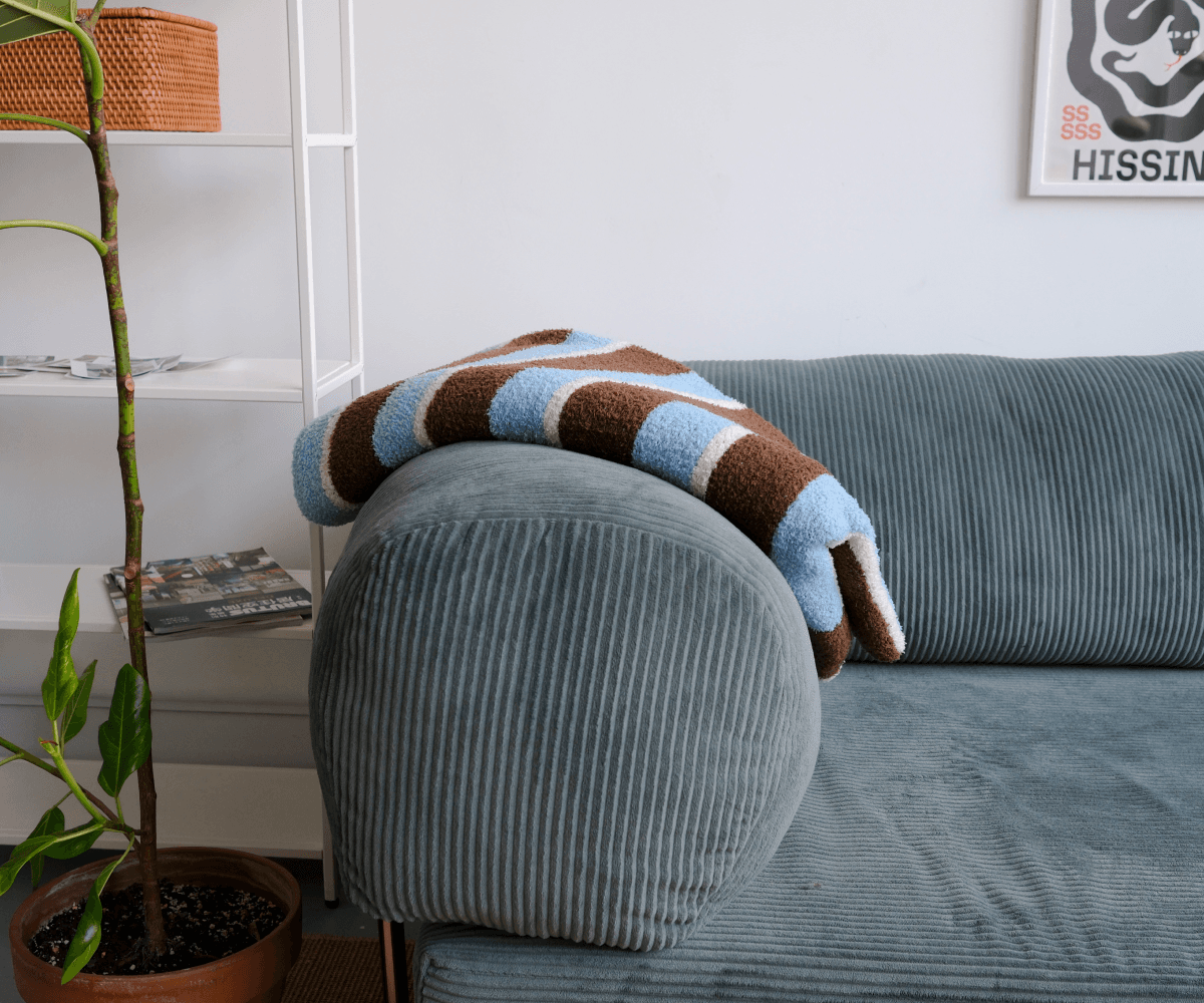 Плед в полоску, 170х120см