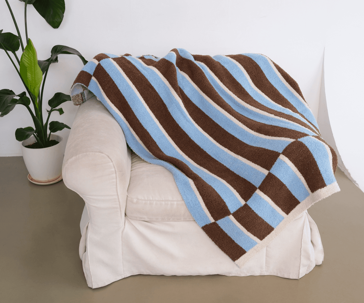 Плед в полоску, 170х120см