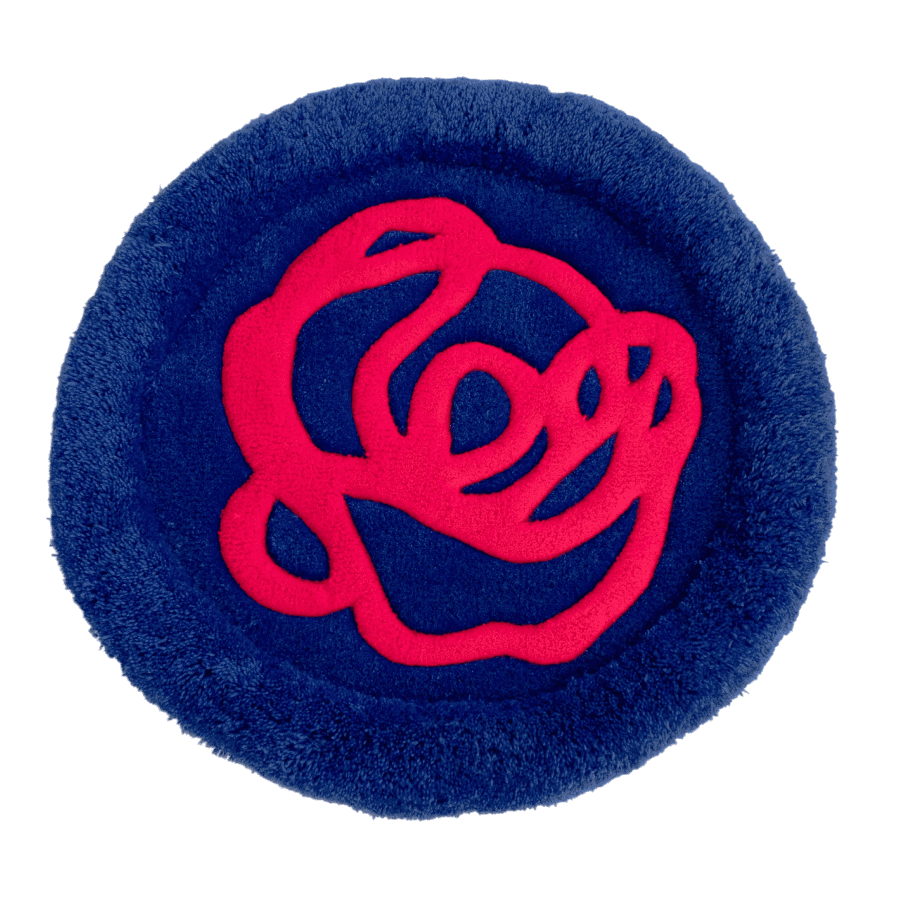 Коврик-лежанка синяя, 70х70