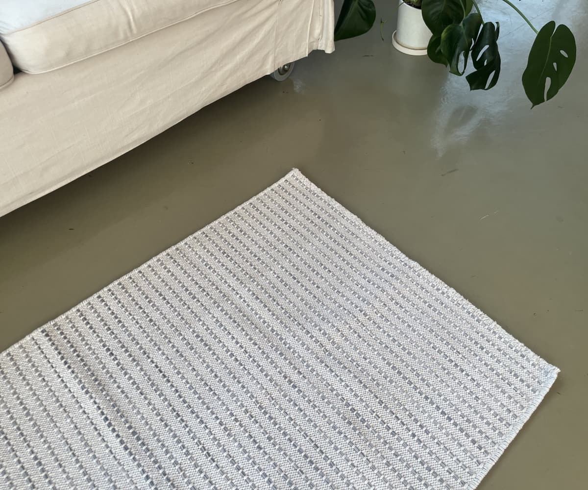 Коврик текстильный белый 150х80 см