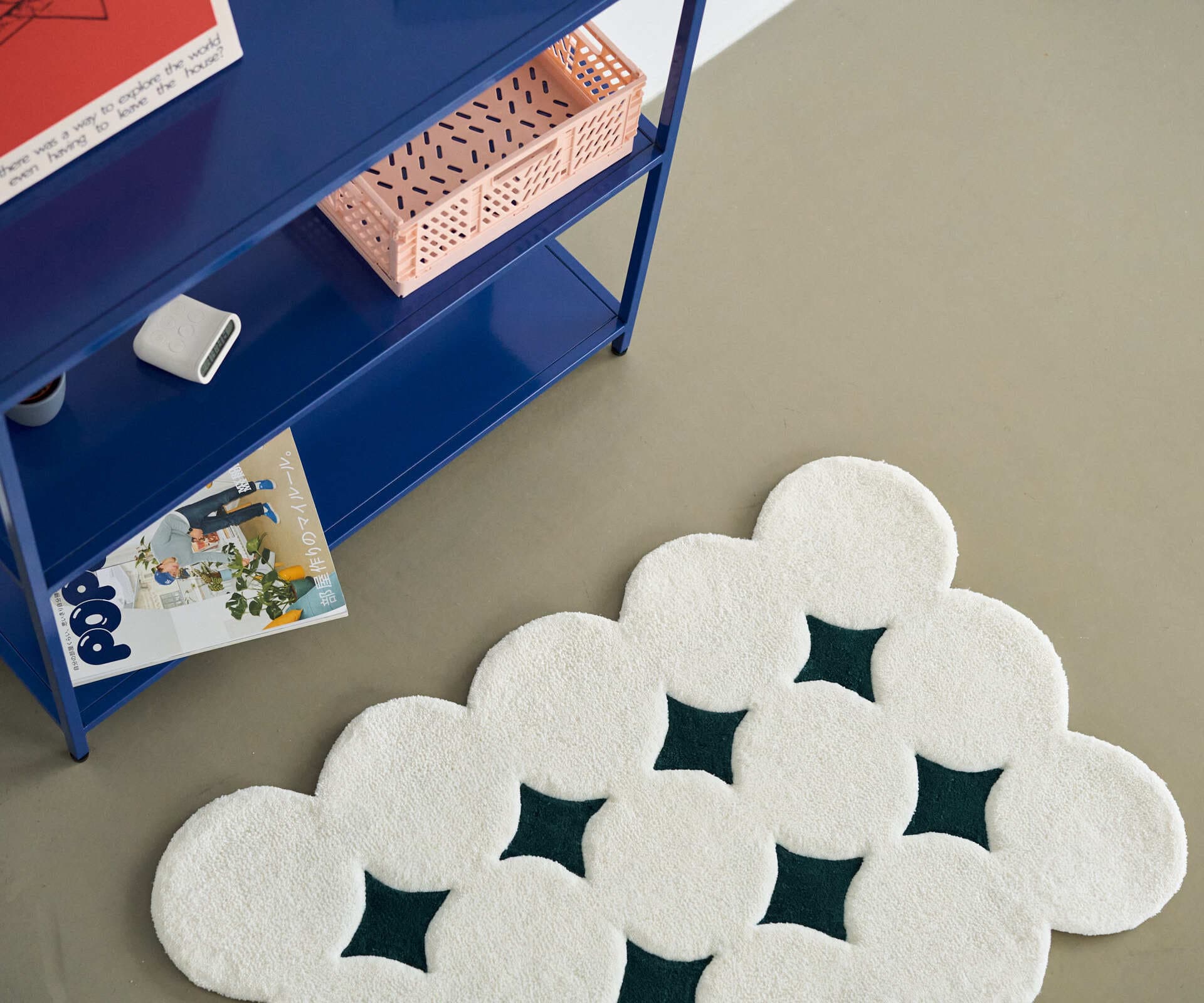 Коврик LUGG зеленый, 100х70 см