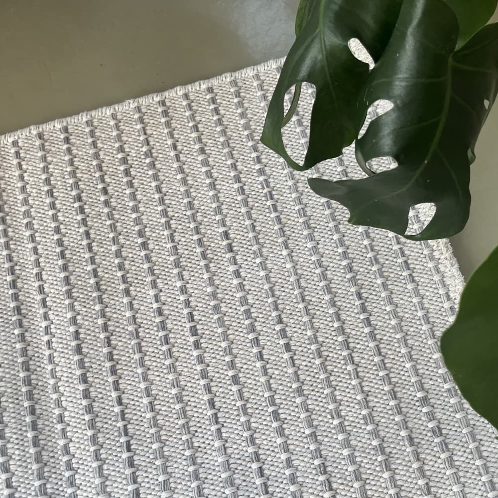 Коврик текстильный белый 150х80 см