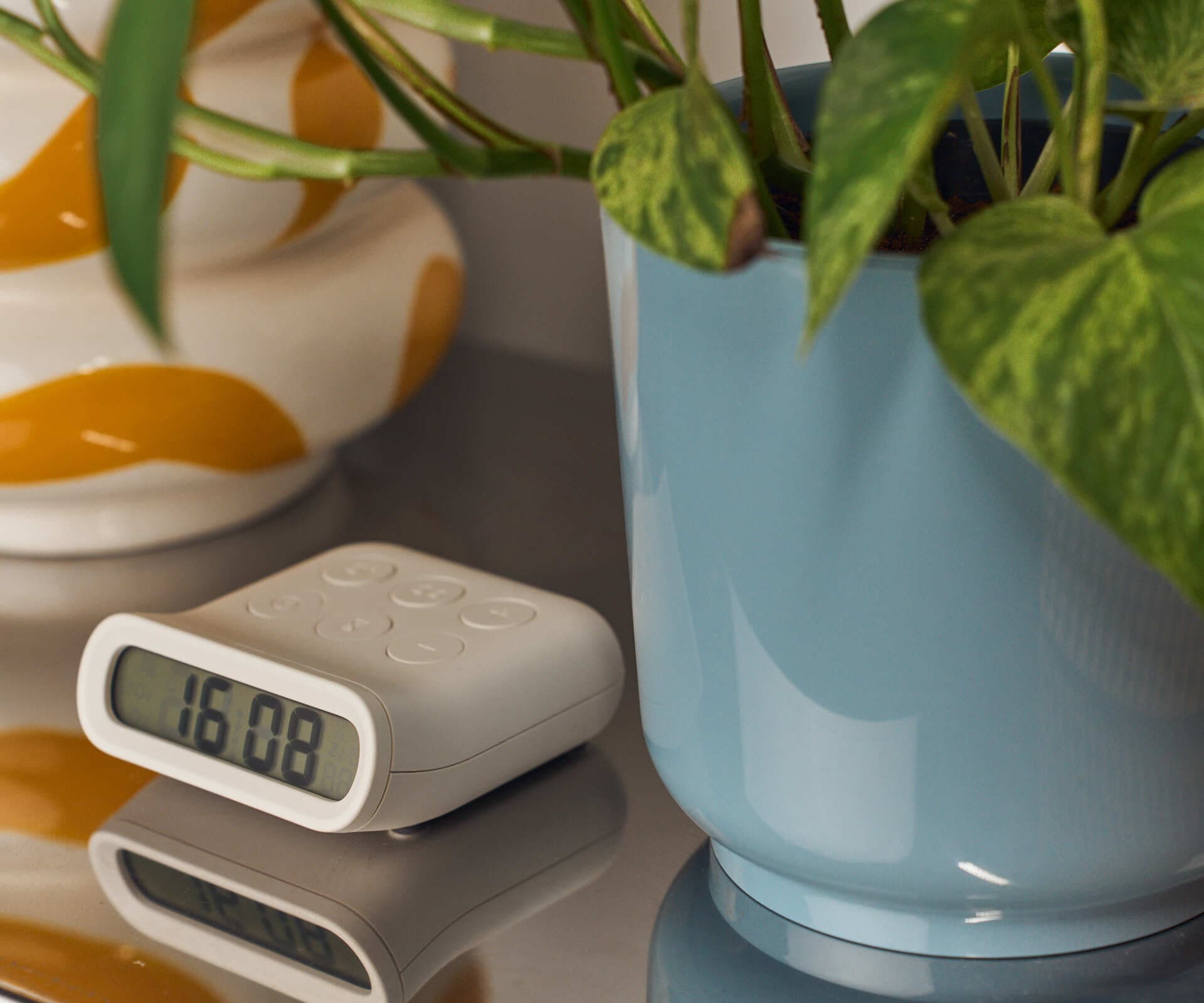 Настольные часы-будильник MUID, белые