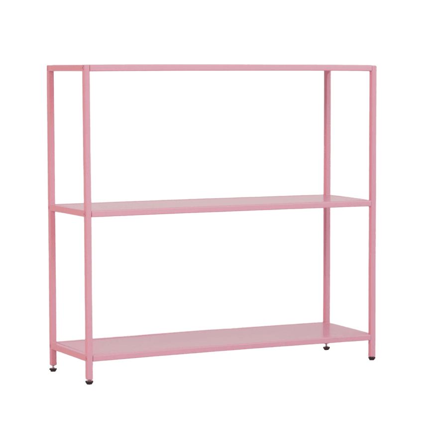 Стеллаж металлический 75х80х25, розовый