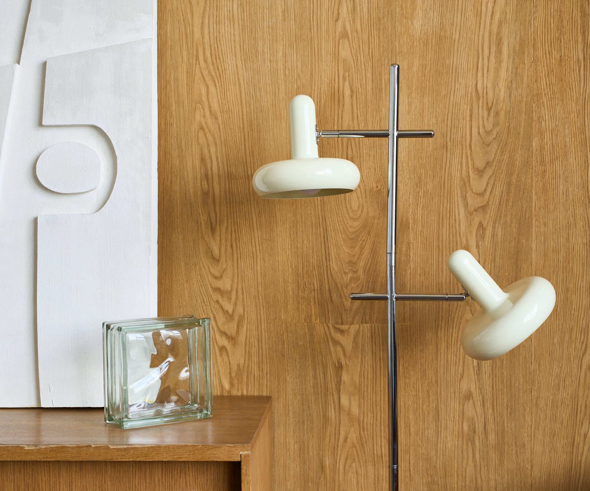 Торшер Bloom, молочный