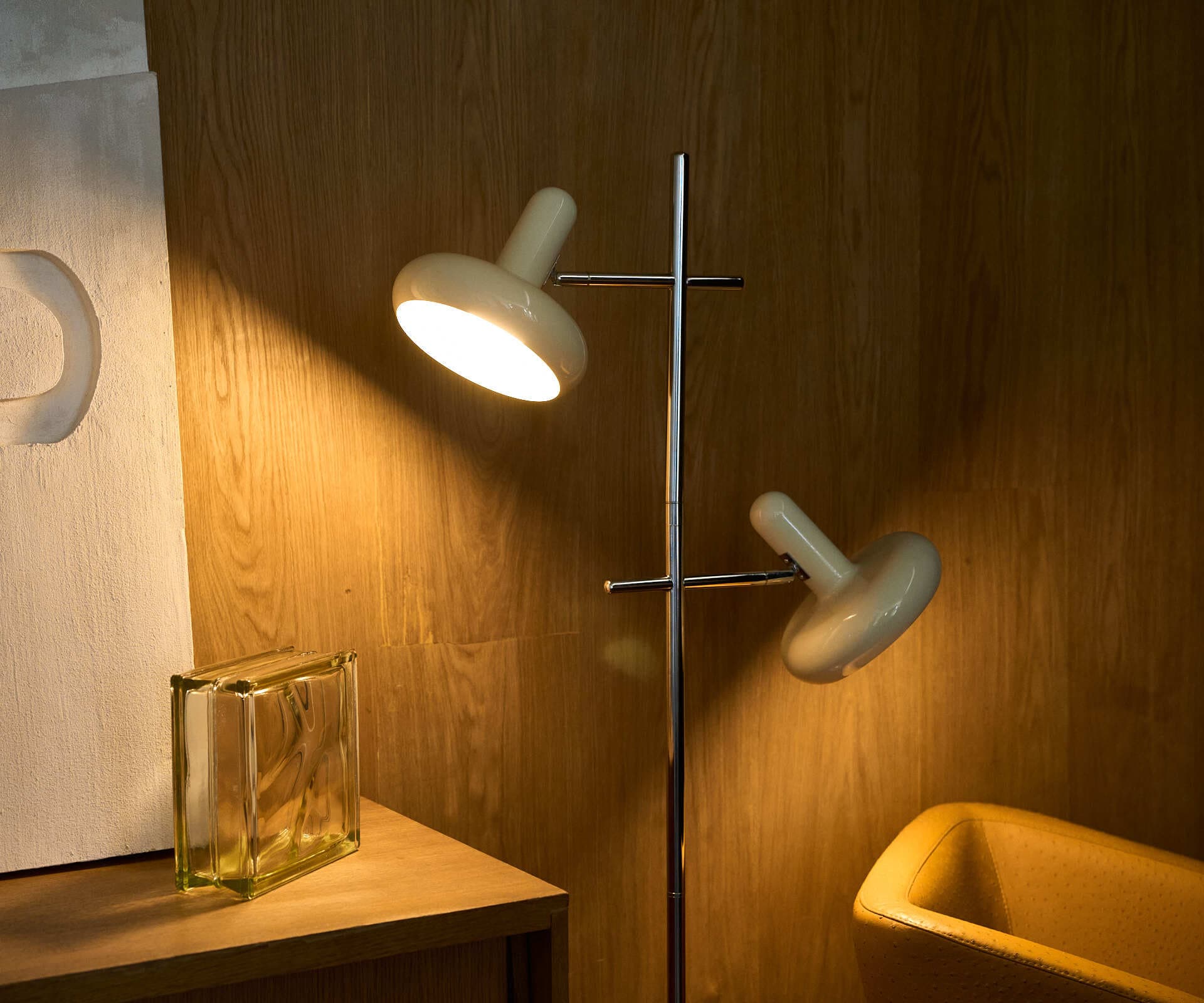 Торшер Bloom, молочный