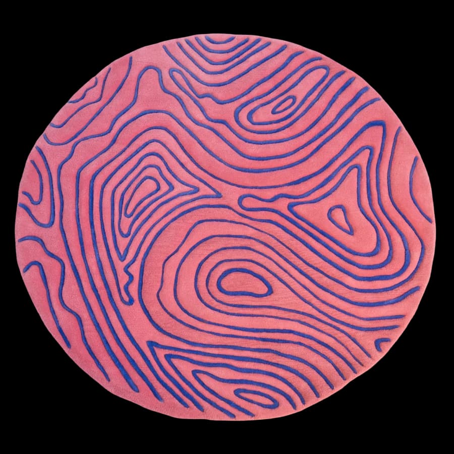 Коврик Pink and blue, 143х130 см