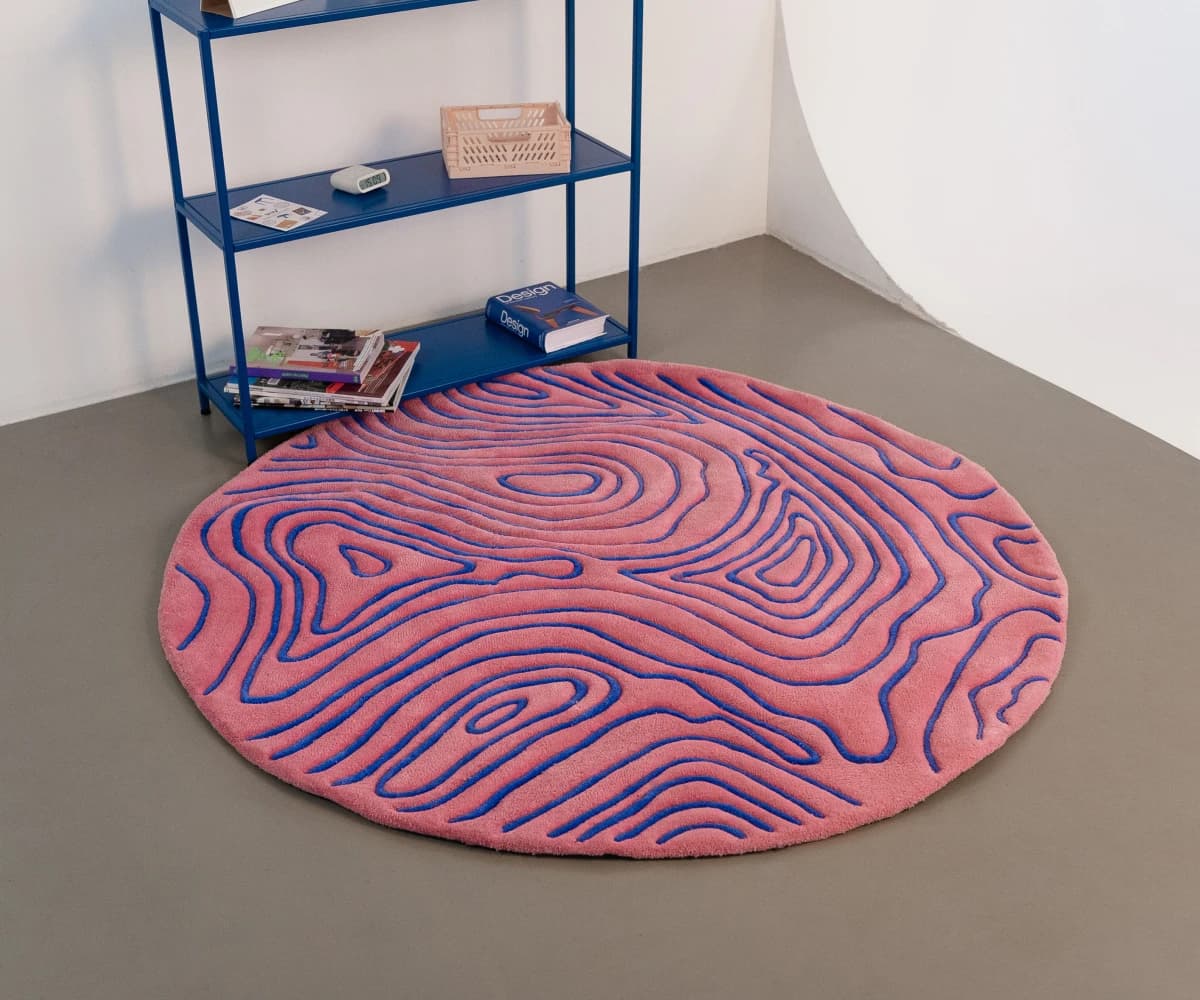 Коврик Pink and blue, 143х130 см