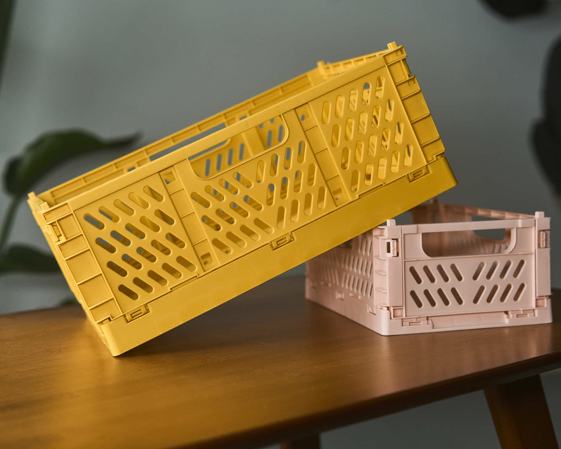 Ящик складной, желтый